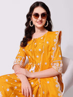 Nayra Cut Chikankari Embroidered Kurta With Pant And Dupatta Set, Multicolor - Hiral Fashion | Grocsy