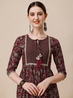 Embroidered Kurta With Pant And Dupatta Set, Multicolor - Hiral Fashion | Grocsy