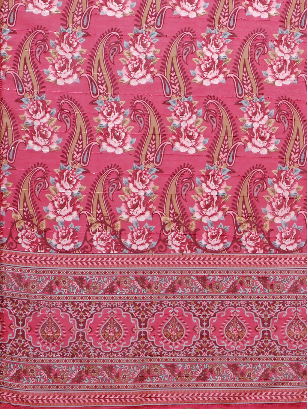 Embroidered Kurta With Pant And Dupatta Set, Multicolor - Hiral Fashion | Grocsy