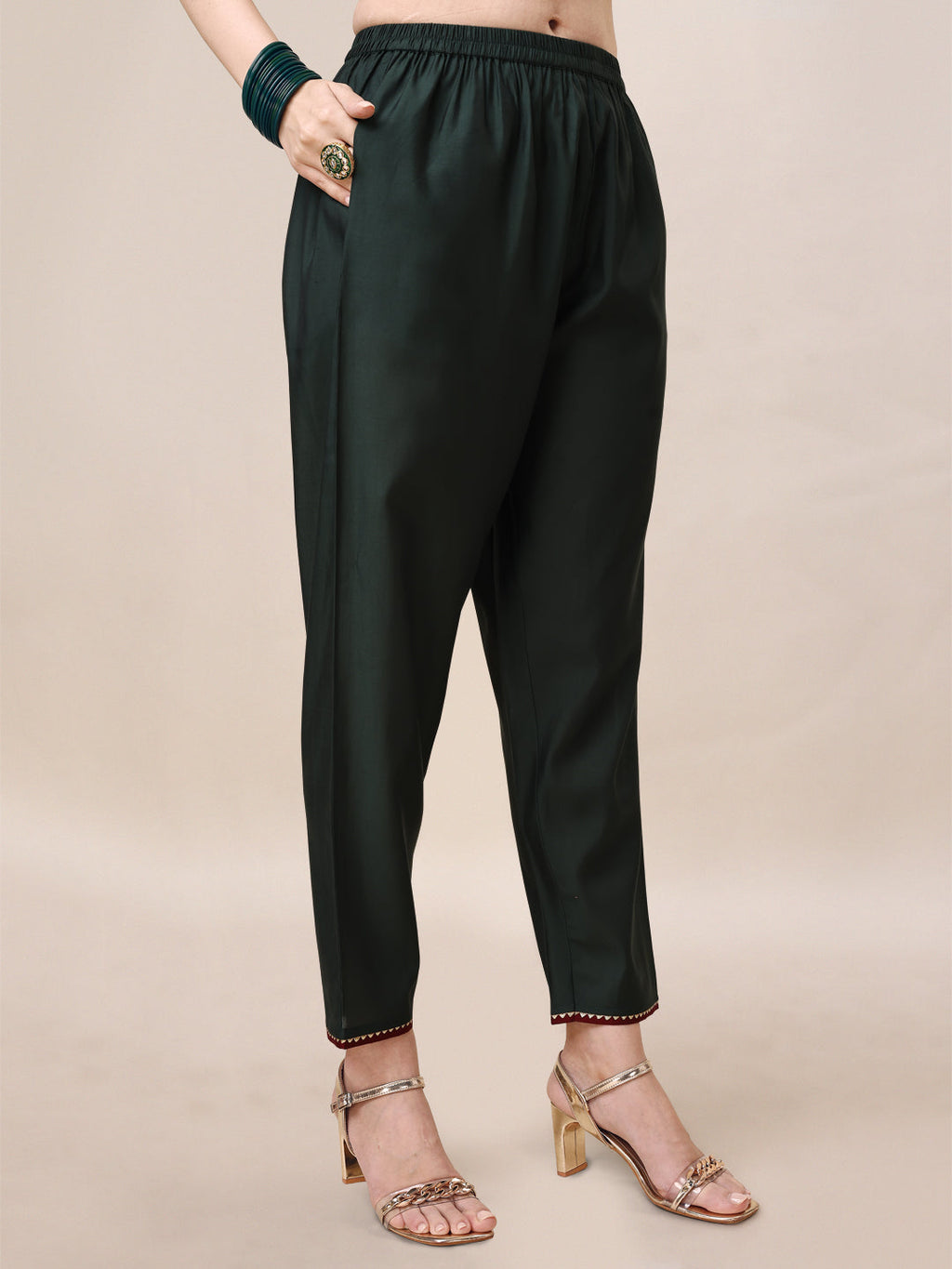 Embroidered Kurta With Pant & Dupatta Set, Multicolor - Hiral Fashion | Grocsy