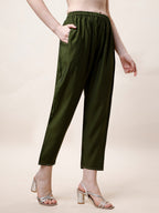 Hand Embroidered Kurta With Pant And Dupatta Set, Multicolor - Hiral Fashion | Grocsy