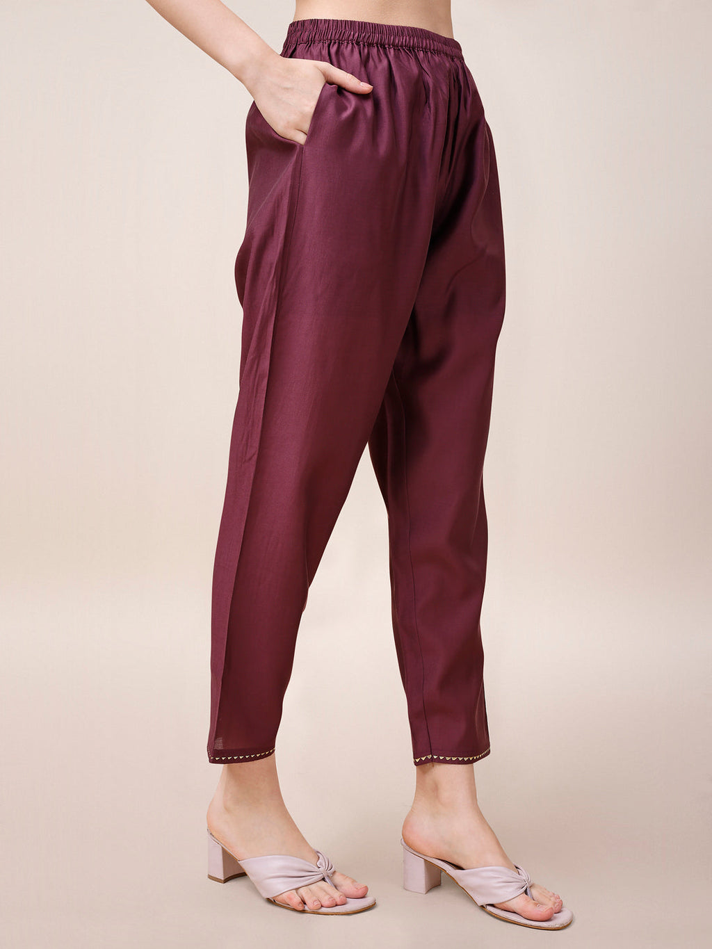 Embroidered Kurta With Pant & Dupatta, Multicolor - Hiral Fashion | Grocsy