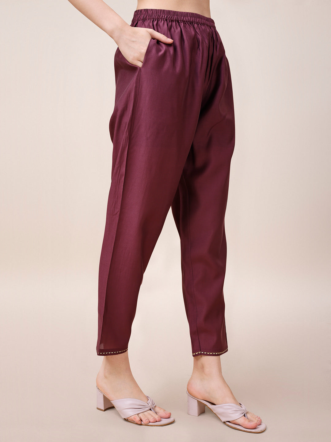 Embroidered Kurta With Pant & Dupatta, Multicolor - Hiral Fashion | Grocsy