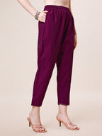 Hand Embroidered Kurta With Pant & Dupatta Set, Multicolor - Hiral Fashion | Grocsy