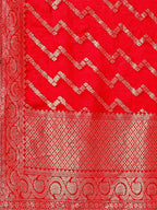 Hand Embroidered Kurta With Pant & Banarasi Jacquard Dupatta Premium, Multicolor - Hiral Fashion | Grocsy
