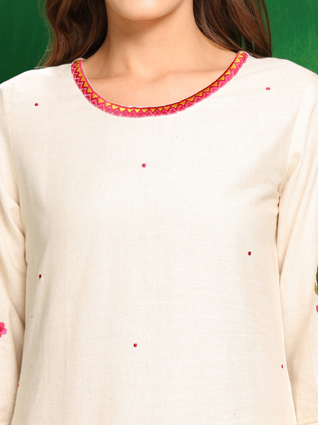 Versatile Embroidered Co Ords, Beige - Hiral Fashion | Grocsy