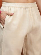 Chikankari & Embroidered Kurta With Pant & Printed Dupatta, White - Hiral Fashion | Grocsy