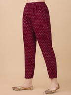 Leheriya Printed & Embroidered Kurta With Pant & Dupatta Set, Multicolor - Hiral Fashion | Grocsy
