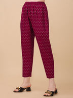 Leheriya Printed & Embroidered Kurta With Pant & Dupatta Set, Multicolor - Hiral Fashion | Grocsy