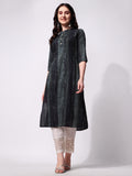 Shibori Printed Casual Wear Kurta, Multicolor - Hiral Fashion | Grocsy