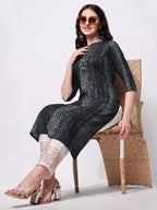 Shibori Printed Casual Wear Kurta, Multicolor - Hiral Fashion | Grocsy