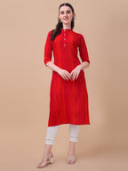 Shibori Printed Front Buttoned Kurta, Multicolor - Hiral Fashion | Grocsy