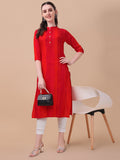 Shibori Printed Front Buttoned Kurta, Multicolor - Hiral Fashion | Grocsy