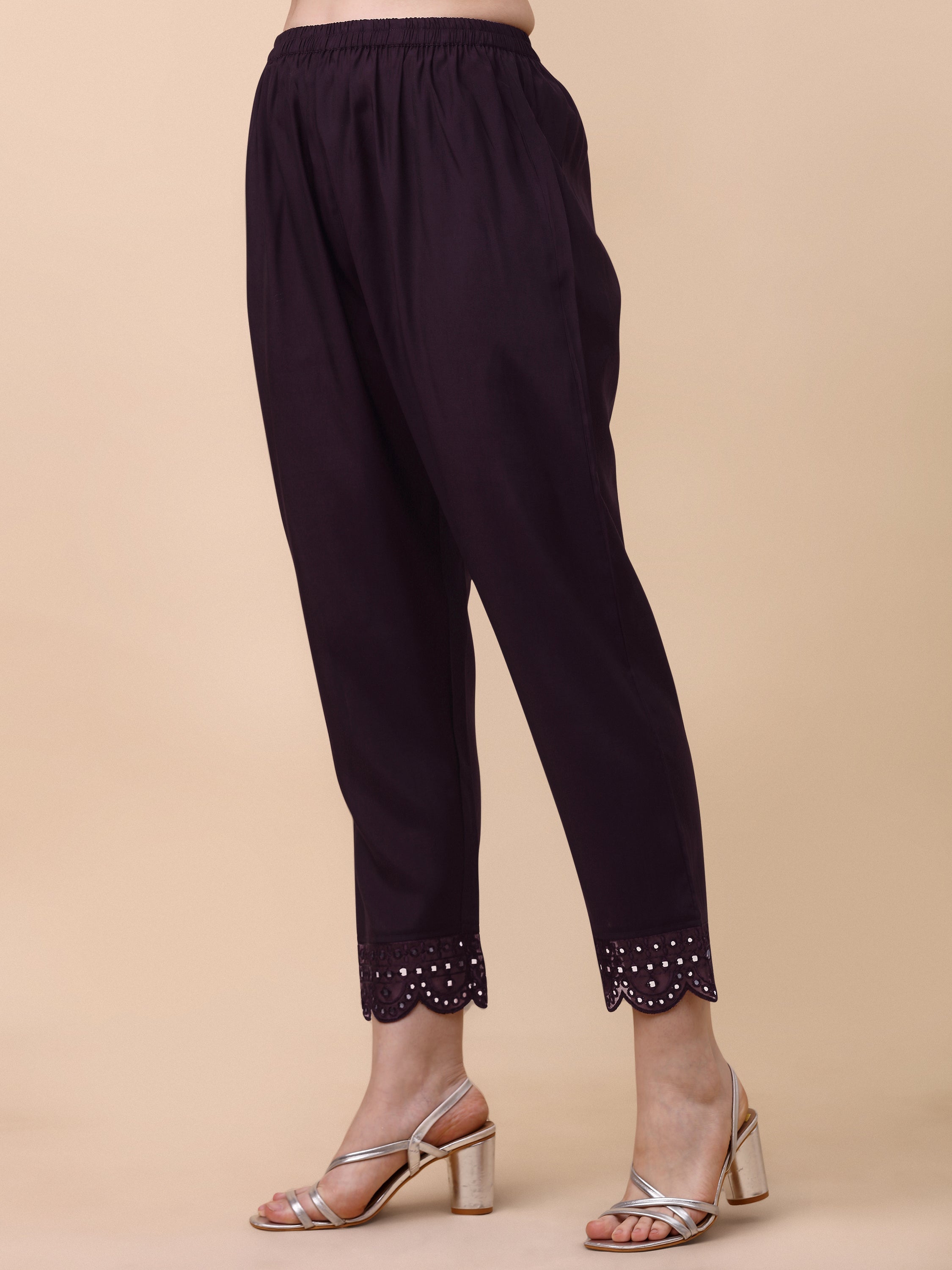 Mirror Embroidered Kurta Pant & Dupatta Set, Multicolor - Hiral Fashion | Grocsy
