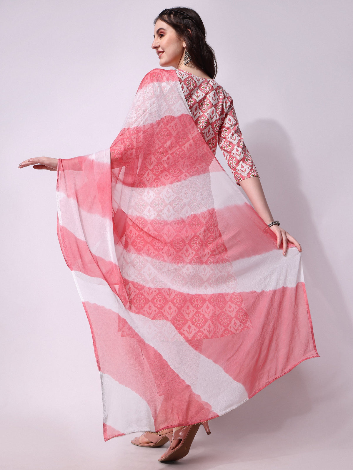 Printed Kurta With Pant & Printed Dupatta Set, Multicolor - Hiral Fashion | Grocsy
