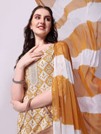 Printed Kurta With Pant & Printed Dupatta Set, Multicolor - Hiral Fashion | Grocsy