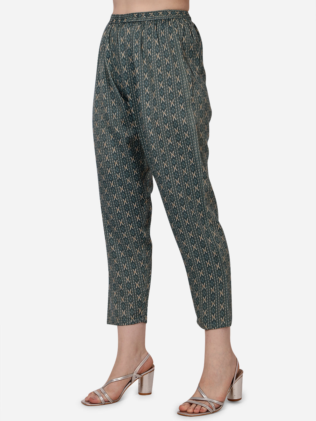 Floral Printed Kurta With Pant And Dupatta Set, Multicolor - Hiral Fashion | Grocsy