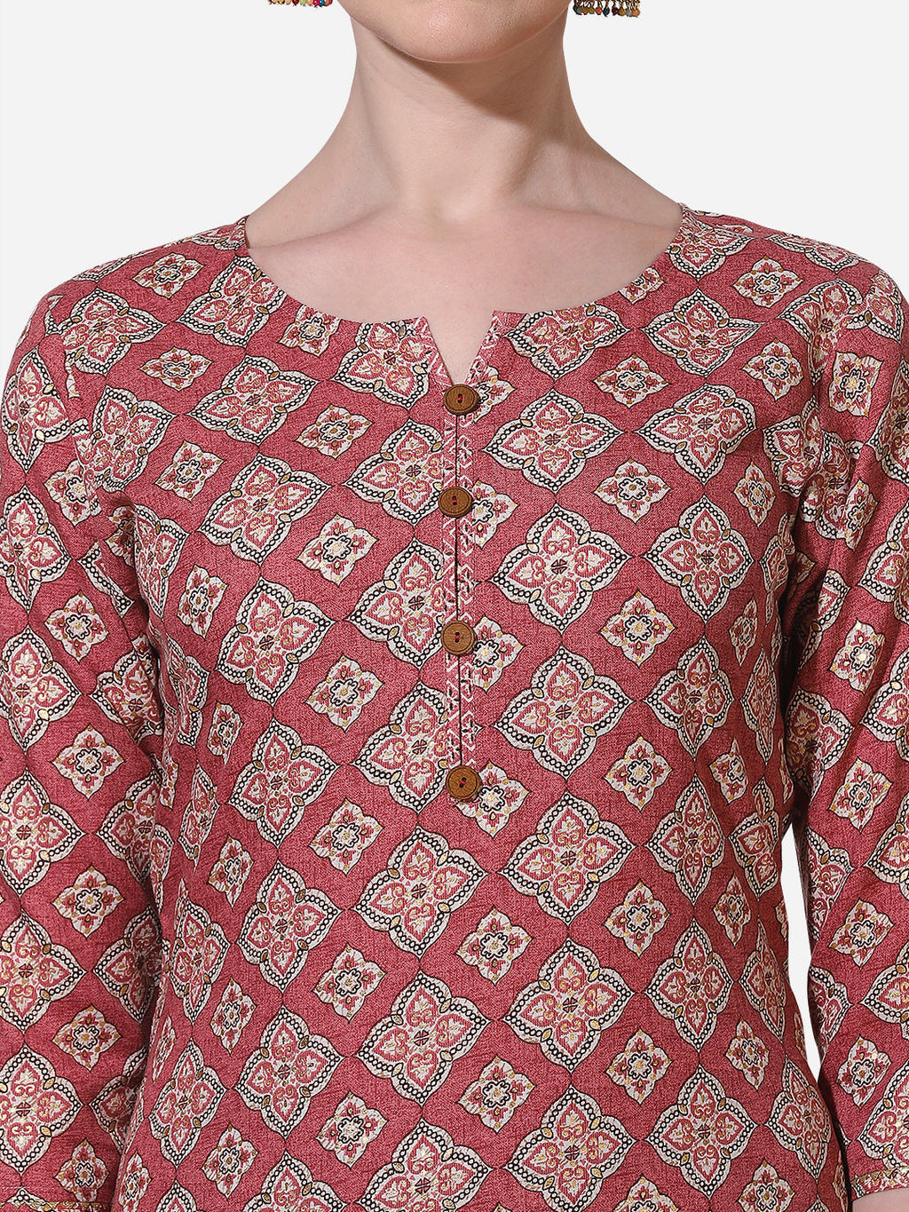 Floral Printed Kurta With Pant And Dupatta Set, Multicolor - Hiral Fashion | Grocsy