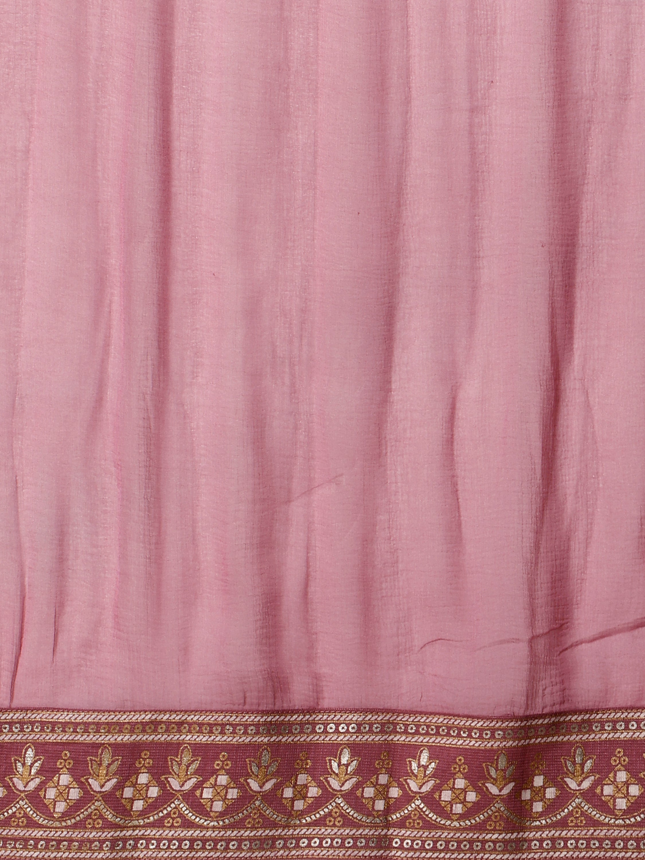 Anarkali Printed Kurta Suit With Pant And Dupatta Set, Multicolor - Hiral Fashion | Grocsy