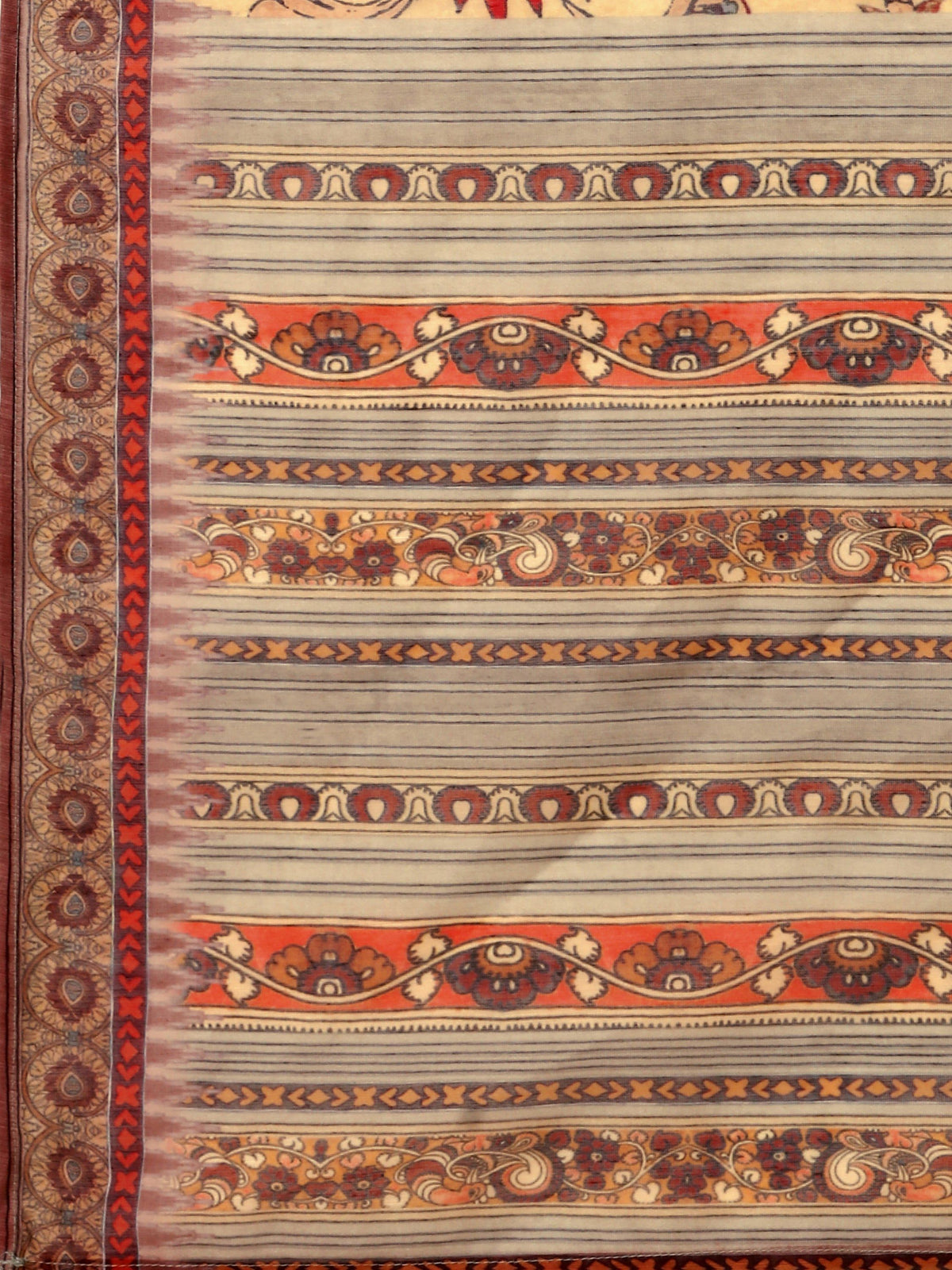 Embroidered And Printed Kurta With And Dupatta Set, Multicolor - Hiral Fashion | Grocsy