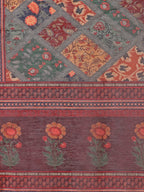 Embroidered Kurta With Pant & Printed Dupatta Set, Multicolor - Hiral Fashion | Grocsy
