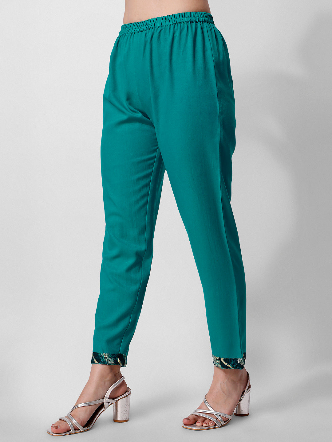 Embroidered Kurta With Pant And Dupatta Set, Multicolor - Hiral Fashion | Grocsy