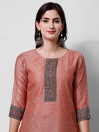 Embroidered Kurta With Pant And Dupatta Set, Multicolor - Hiral Fashion | Grocsy