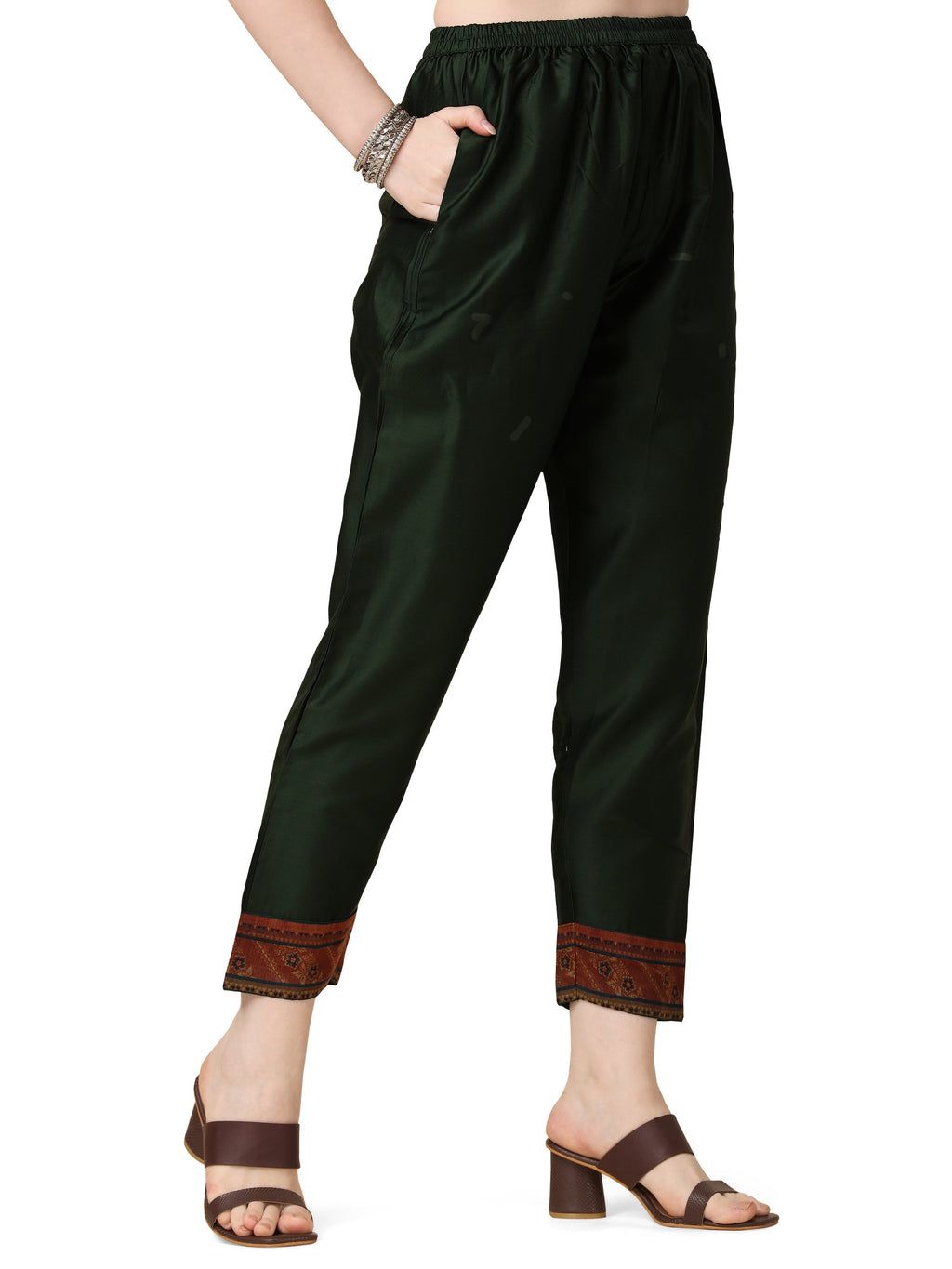 Hand Embroidered Kurta With Pant And Dupatta Set, Multicolor - Hiral Fashion | Grocsy
