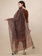 Kurta With Pant And Printed Dupatta Set, Multicolor - Hiral Fashion | Grocsy