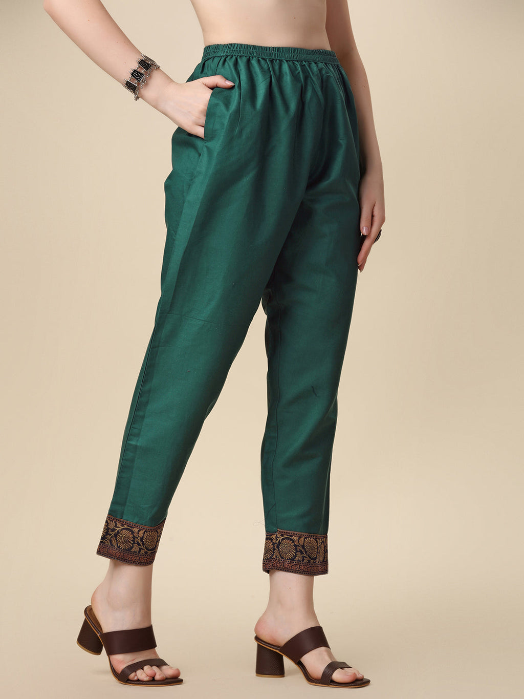 Printed & Hand Embroidered Kurta With Pant And Printed Dupatta Set, Multicolor - Hiral Fashion | Grocsy