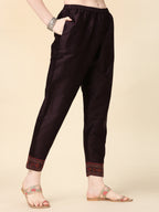 Hand Embroidered Kurta With Pant And Dupatta Set, Multicolor - Hiral Fashion | Grocsy