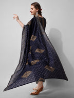 Printed Kurta With Pant And Dupatta Set, Multicolor - Hiral Fashion | Grocsy