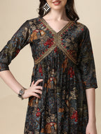 Alia Cut Kurta With Pant And Dupatta, Multicolor - Hiral Fashion | Grocsy