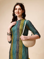 Shibori Printed Front Buttoned Casual Wear Kurta, Multicolor - Hiral Fashion | Grocsy