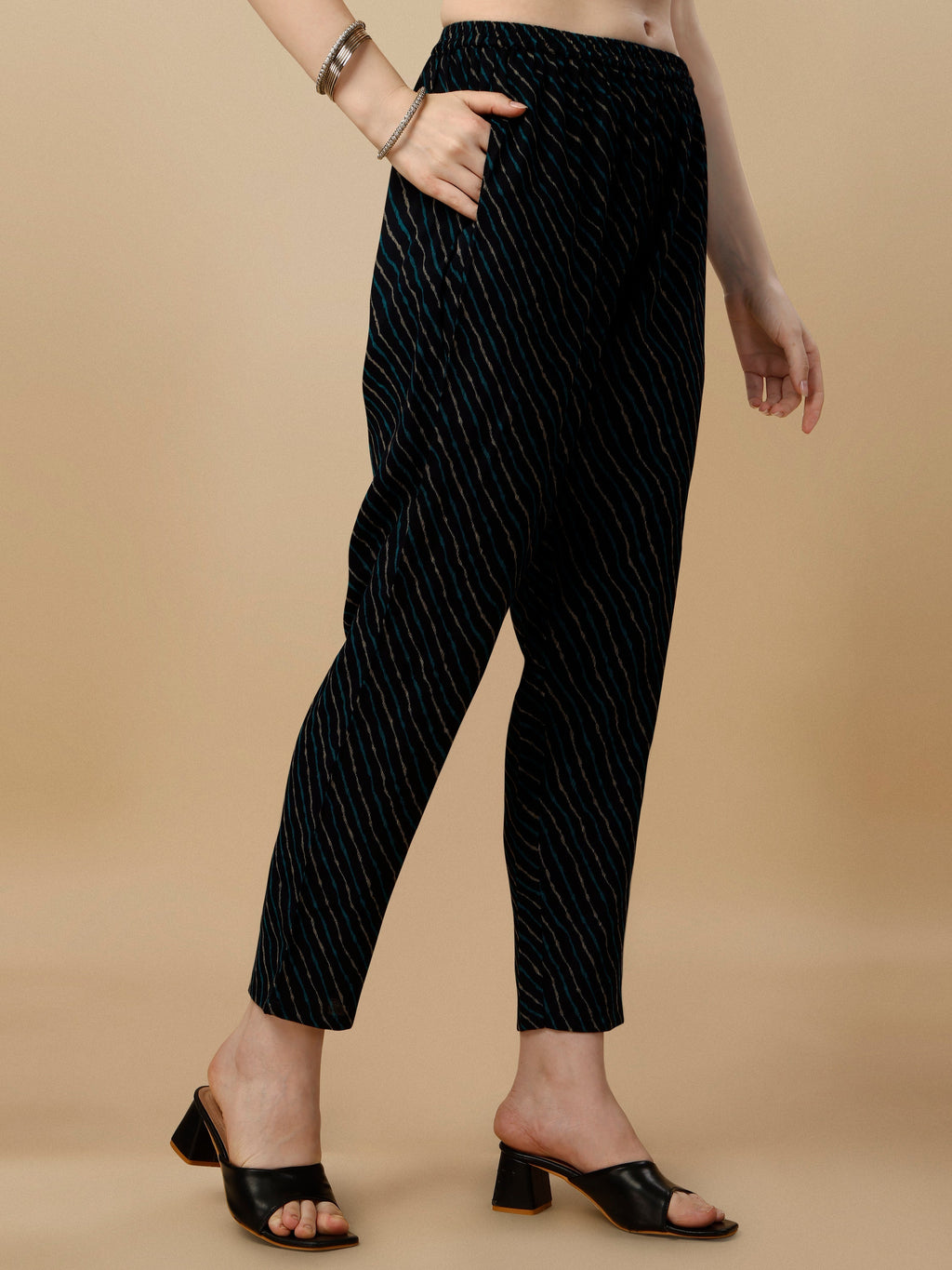 Printed Kurta With Pant & Dupatta Set, Multicolor - Hiral Fashion | Grocsy