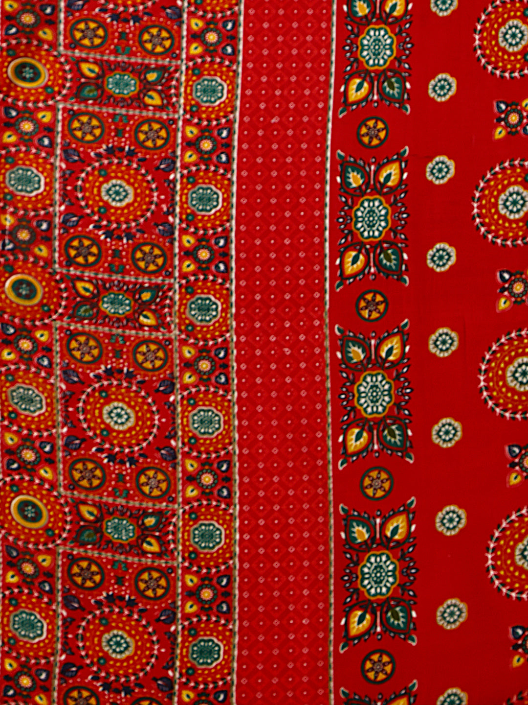 Cotton Printed Kurta With Pant & Dupatta Set, Multicolor - Hiral Fashion | Grocsy