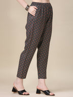 Printed Kurta With Pant & Dupatta Set, Multicolor - Hiral Fashion | Grocsy