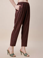 Printed Kurta With Pant & Dupatta Set, Multicolor - Hiral Fashion | Grocsy
