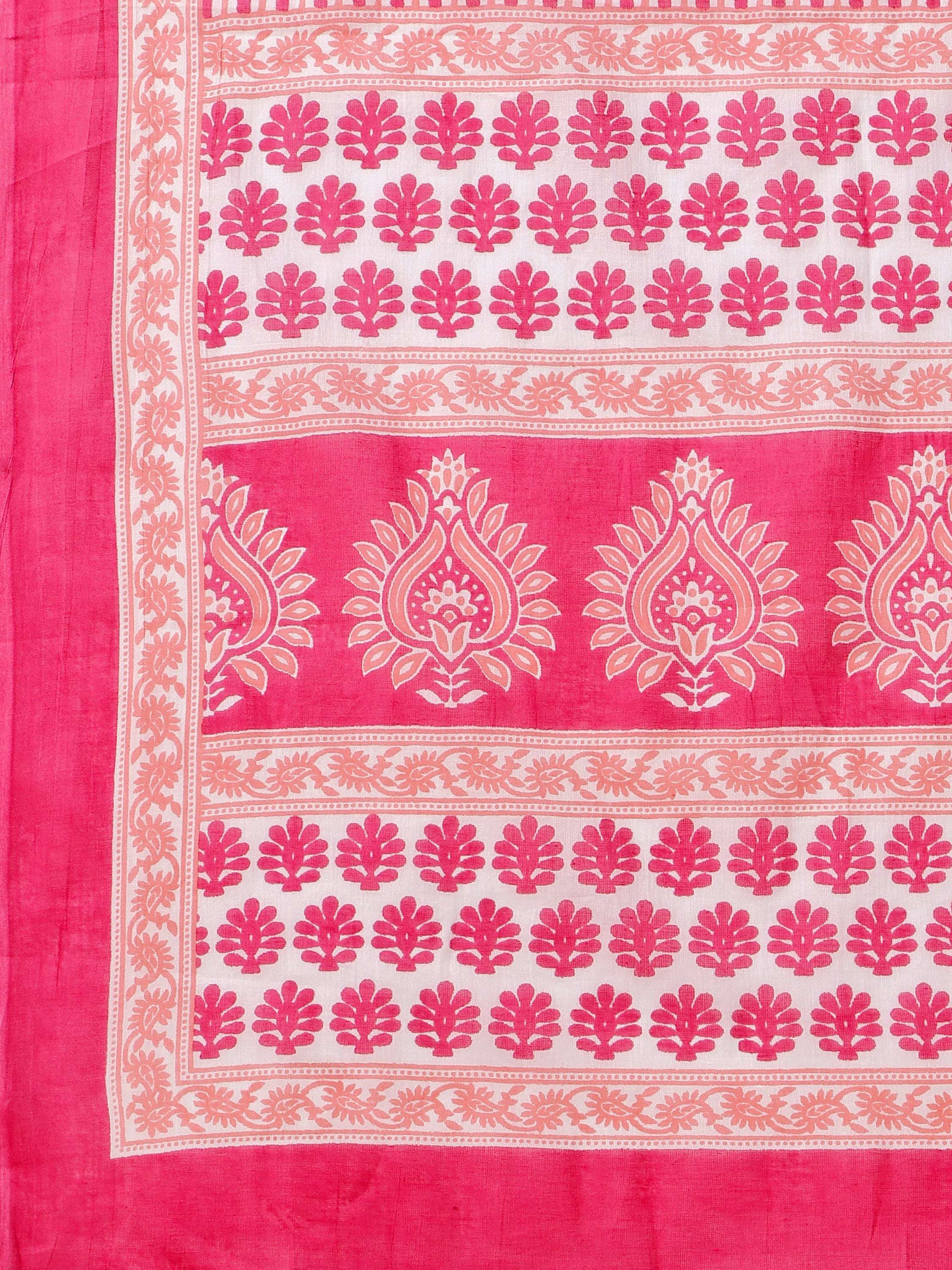 Printed A-Line Kurta With Pant And Dupatta Set, Multicolor - Hiral Fashion | Grocsy