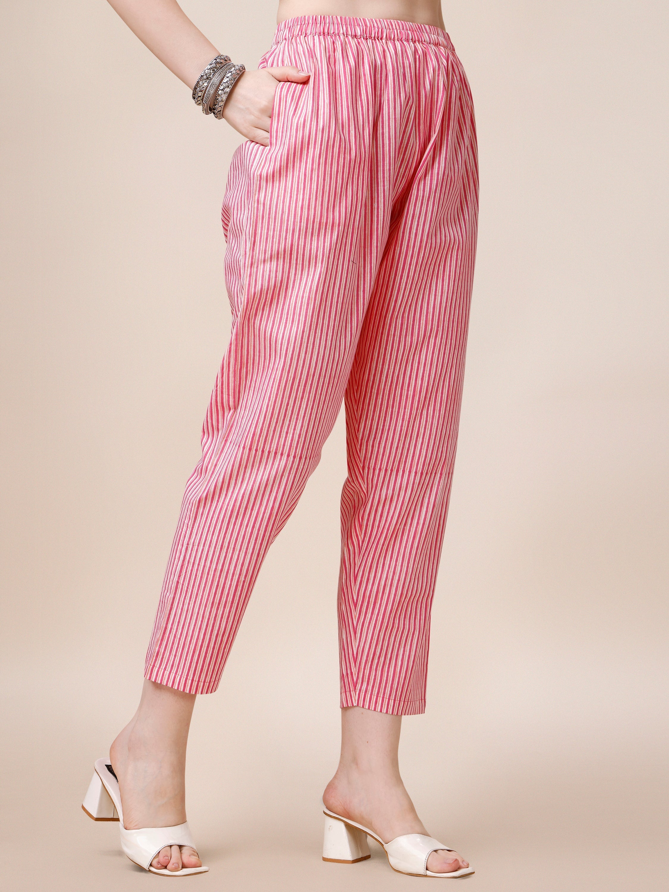 Printed A-Line Kurta With Pant And Dupatta Set, Multicolor - Hiral Fashion | Grocsy