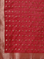 Pure Maslin Jacquard Kurta With Pant And Dupatta Set, Multicolor - Hiral Fashion | Grocsy