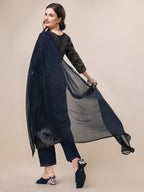 Alia Cut Printed & Embroidered Kurta With Pant & Dupatta Set, Multicolor - Hiral Fashion | Grocsy