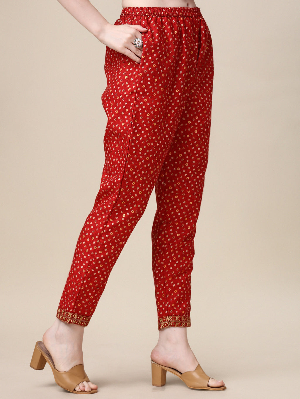 Embroidered Kurta With Pant And Dupatta Set, Multicolor - Hiral Fashion | Grocsy