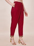 Pure Muslin Banarasi Jacquard Premium Kurta Trousers & Dupatta, Multicolor - Hiral Fashion | Grocsy