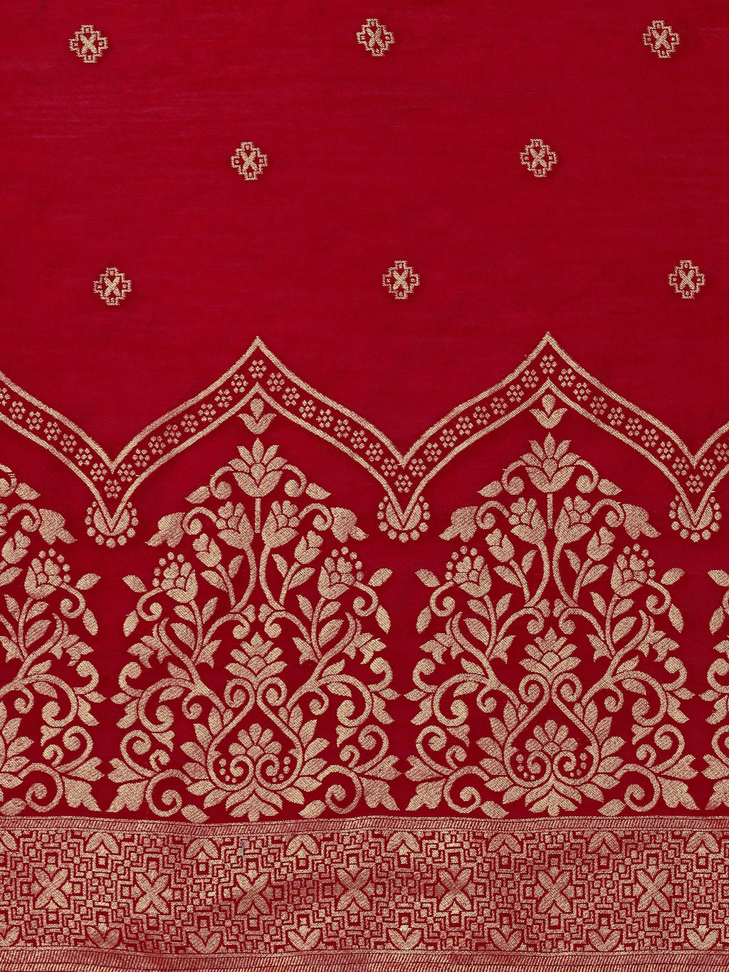 Hand Embroidered Kurta With Pant & Banarasi Dupatta, Multicolor - Hiral Fashion | Grocsy