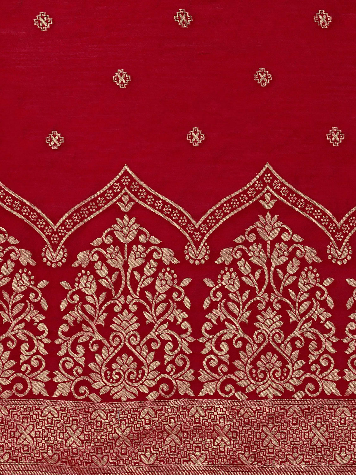 Hand Embroidered Kurta With Pant & Banarasi Dupatta, Multicolor - Hiral Fashion | Grocsy