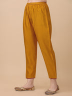 Hand Embroidered Kurta With Pant & Banarasi Dupatta, Multicolor - Hiral Fashion | Grocsy