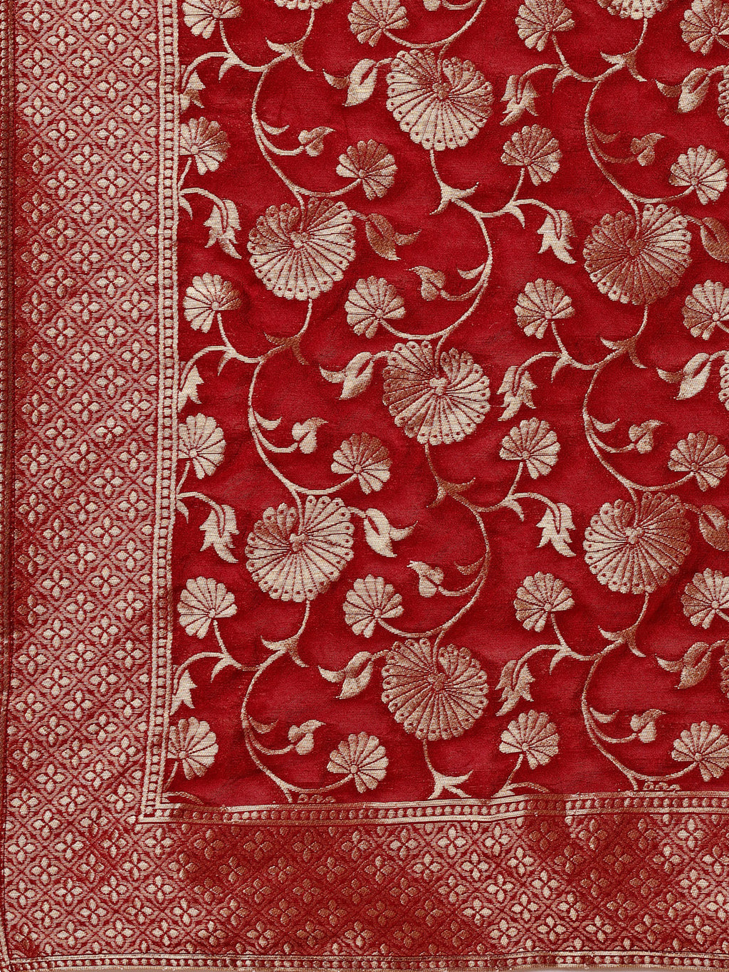 Hand Embroidered Kurta With Pant & Banarasi Jacquard Dupatta, Multicolor - Hiral Fashion | Grocsy