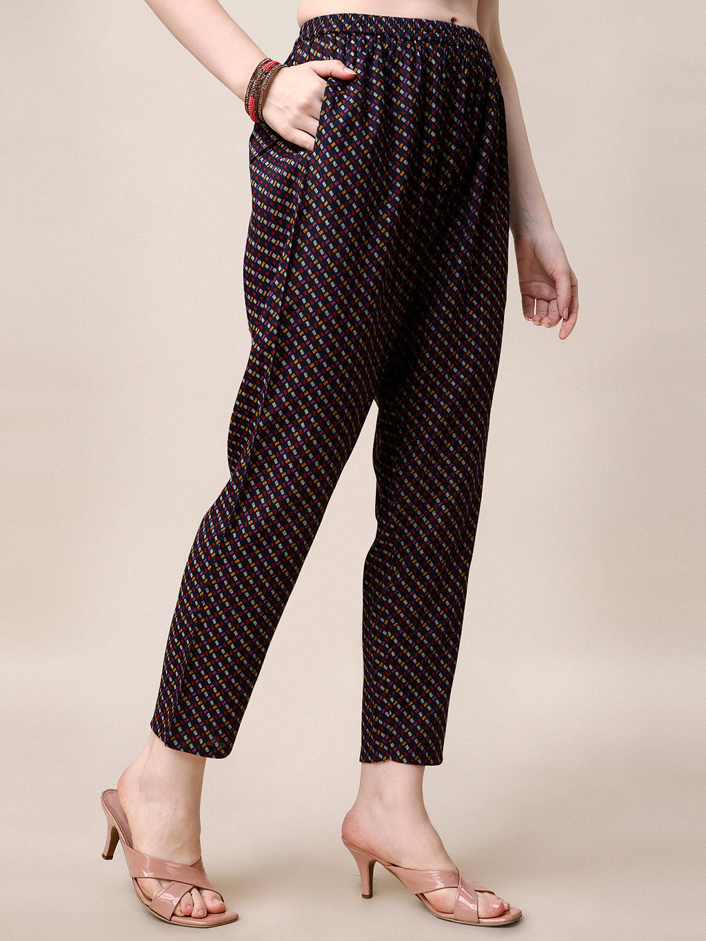 Printed Kurta With Pant & Dupatta Set, Multicolor - Hiral Fashion | Grocsy