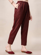 Printed Kurta With Pant & Dupatta Set, Multicolor - Hiral Fashion | Grocsy